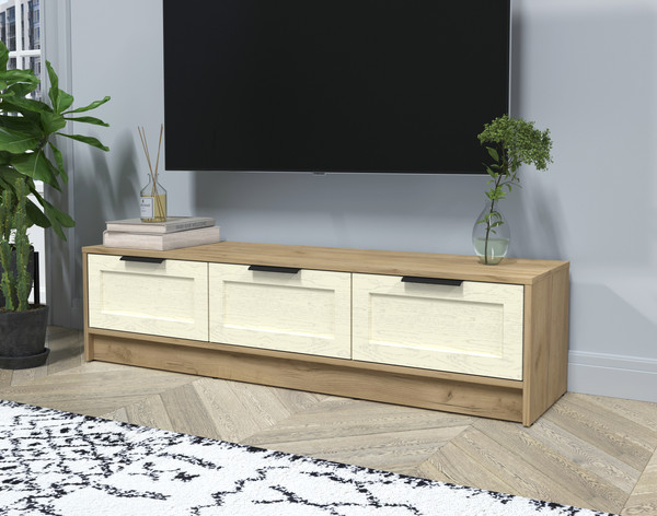 Изображение товара Тумба Интерлиния ТВ Концепт Тренд КТ-ТВ3-35 (дуб золотой/дуб снежный)