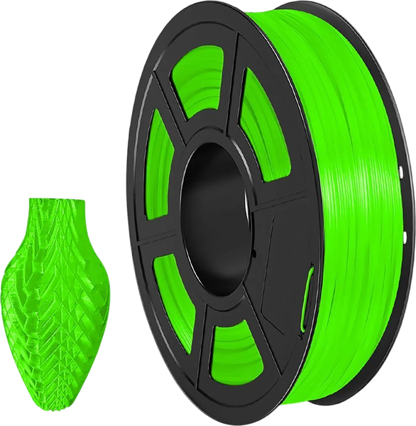 Изображение товара Пластик для 3D-печати NV Print NV-3D-TPU-TRANS-GREEN (1.75мм, 500г, прозрачный/зеленый)