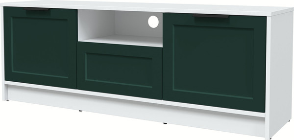 Изображение товара Тумба Интерлиния ТВ Концепт Тренд КТ-ТВ3-50 (белый платинум/изумруд)
