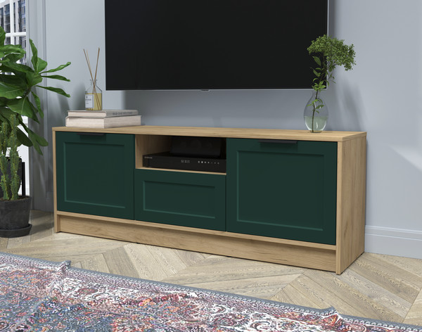 Изображение товара Тумба Интерлиния ТВ Концепт Тренд КТ-ТВ3-50 (дуб золотой/изумруд)