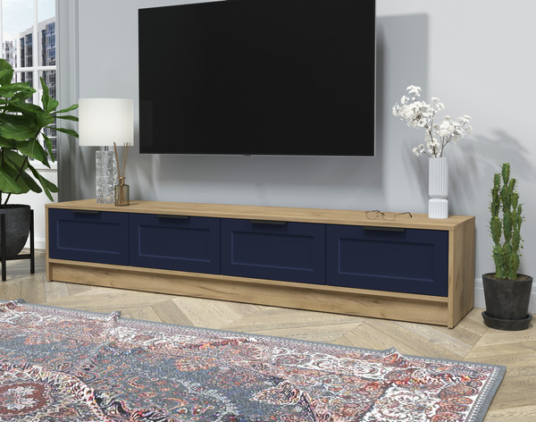 Изображение товара Тумба Интерлиния ТВ Концепт Тренд КТ-ТВ4-35 (дуб золотой/индиго)