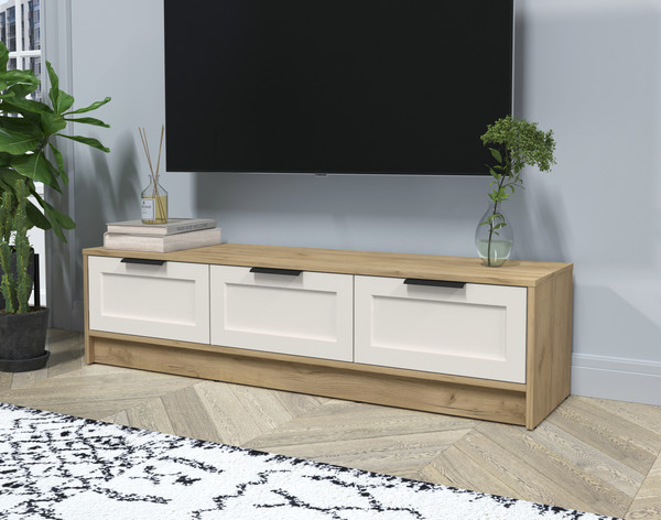 Изображение товара Тумба Интерлиния ТВ Концепт Тренд КТ-ТВ3-35 (дуб золотой/кашемир)