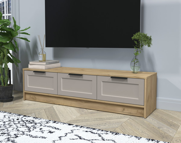 Изображение товара Тумба Интерлиния ТВ Концепт Тренд КТ-ТВ3-35 (дуб золотой/луна)