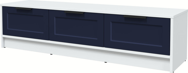 Изображение товара Тумба Интерлиния ТВ Концепт Тренд КТ-ТВ3-35 (белый платинум/индиго)