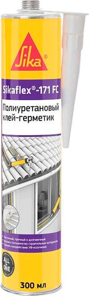 Изображение товара Клей-герметик Sika 171FC (300мл, белый)