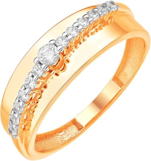 Изображение товара Кольцо из красного золота 7 КАРАТ П1217-565К14 (р.17.5)