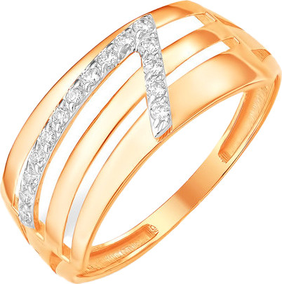 Изображение товара Кольцо из красного золота 7 КАРАТ П1217-448К14 (р.18.5)