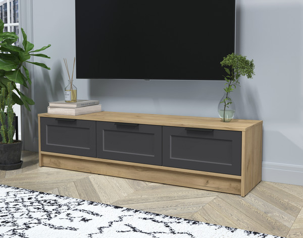 Изображение товара Тумба Интерлиния ТВ Концепт Тренд КТ-ТВ3-35 (дуб золотой/пепел)