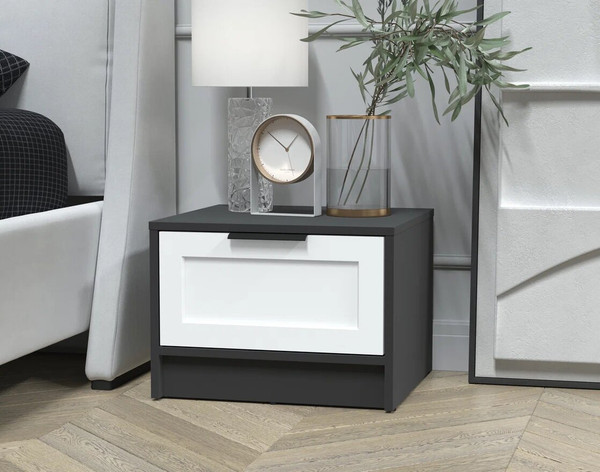 Изображение товара Прикроватная тумба Интерлиния Концепт Тренд КТ-ТК1-35 (антрацит/белый)