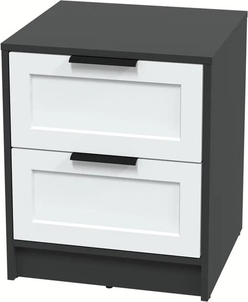 Изображение товара Прикроватная тумба Интерлиния Концепт Тренд КТ-ТК1-57 (антрацит/белый)
