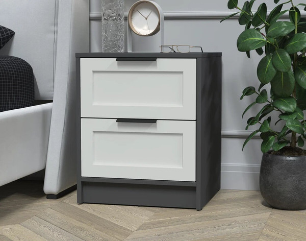 Изображение товара Прикроватная тумба Интерлиния Концепт Тренд КТ-ТК1-57 (антрацит/грей)