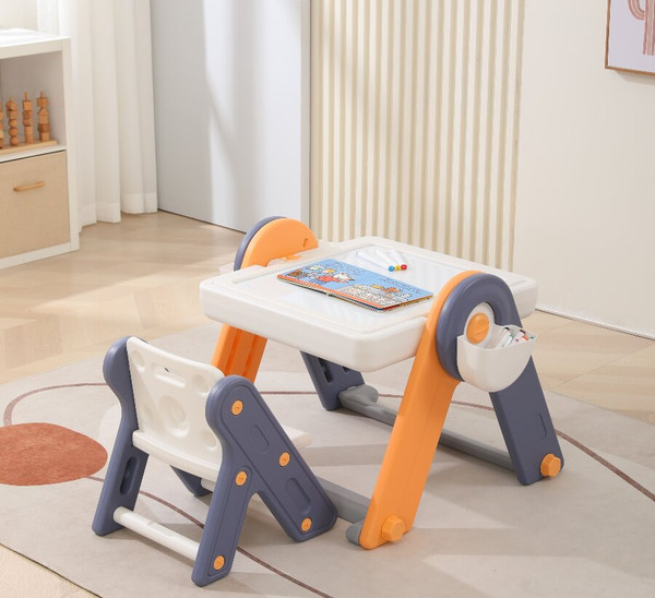 Изображение товара Стол детский UNIX Kids Развивающий со стульчиком 4в1 / ppt4in1yel (желтый)