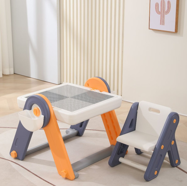 Изображение товара Стол детский UNIX Kids Развивающий со стульчиком 4в1 / ppt4in1yel (желтый)