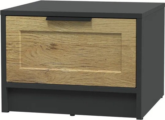 Изображение товара Прикроватная тумба Интерлиния Концепт Тренд КТ-ТК1-35 (антрацит/дуб вотан)