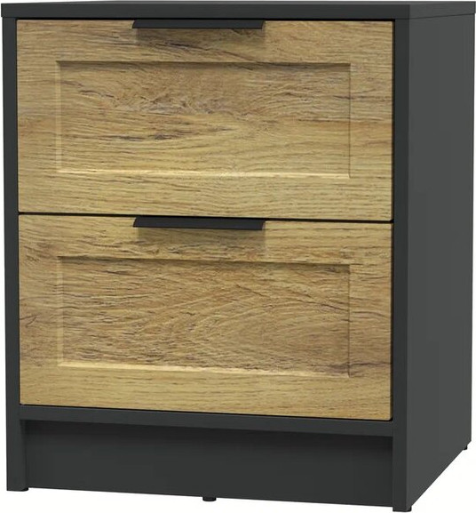 Изображение товара Прикроватная тумба Интерлиния Концепт Тренд КТ-ТК1-57 (антрацит/дуб вотан)