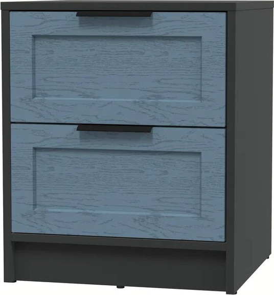 Изображение товара Прикроватная тумба Интерлиния Концепт Тренд КТ-ТК1-57 (антрацит/дуб лазурный)