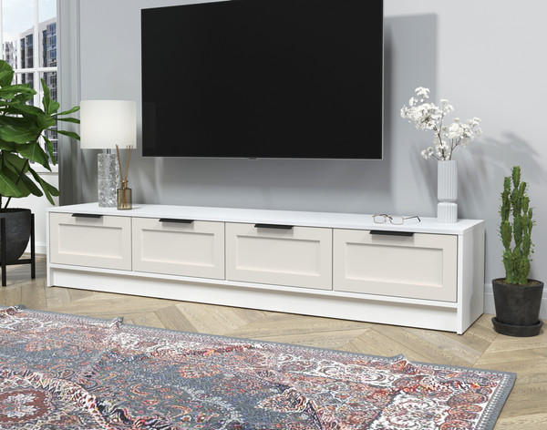 Изображение товара Тумба Интерлиния ТВ Концепт Тренд КТ-ТВ4-35 (белый платинум/кашемир)