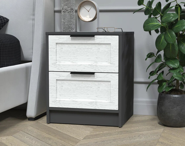 Изображение товара Прикроватная тумба Интерлиния Концепт Тренд КТ-ТК1-57 (антрацит/дуб полярный)