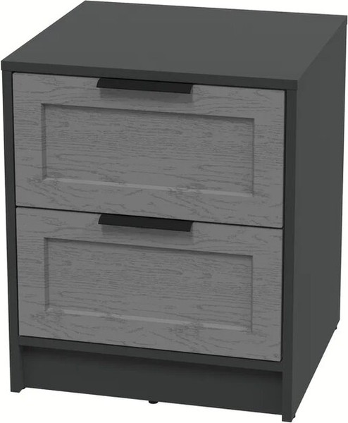 Изображение товара Прикроватная тумба Интерлиния Концепт Тренд КТ-ТК1-57 (антрацит/дуб серый)