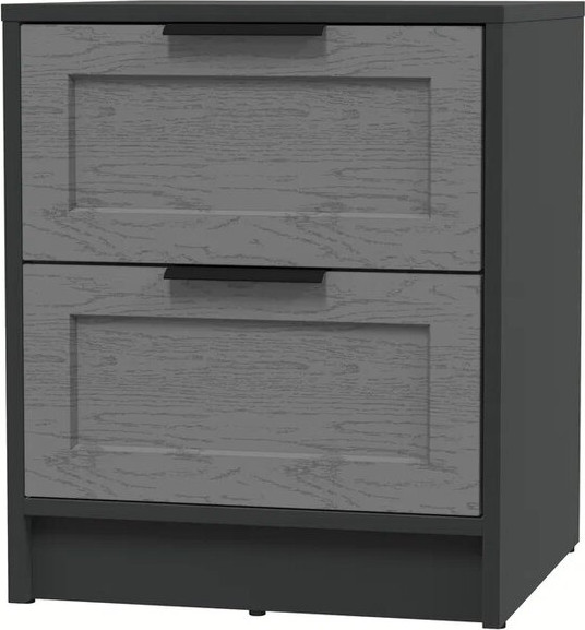 Изображение товара Прикроватная тумба Интерлиния Концепт Тренд КТ-ТК1-57 (антрацит/дуб серый)