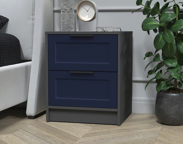 Изображение товара Прикроватная тумба Интерлиния Концепт Тренд КТ-ТК1-57 (антрацит/индиго)