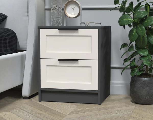Изображение товара Прикроватная тумба Интерлиния Концепт Тренд КТ-ТК1-57 (антрацит/кашемир)