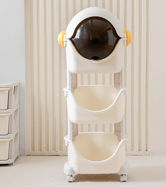 Изображение товара Стеллаж игровой UNIX Kids Cosmo 3 уровня / ptsspace3gry (серый)