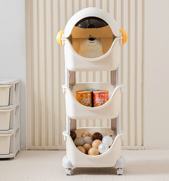 Изображение товара Стеллаж игровой UNIX Kids Cosmo 3 уровня / ptsspace3gry (серый)