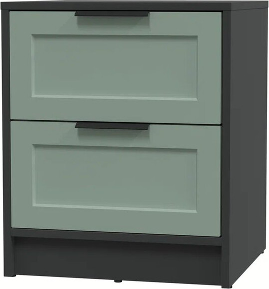 Изображение товара Прикроватная тумба Интерлиния Концепт Тренд КТ-ТК1-57 (антрацит/мята)