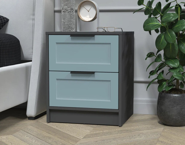 Изображение товара Прикроватная тумба Интерлиния Концепт Тренд КТ-ТК1-57 (антрацит/океан)