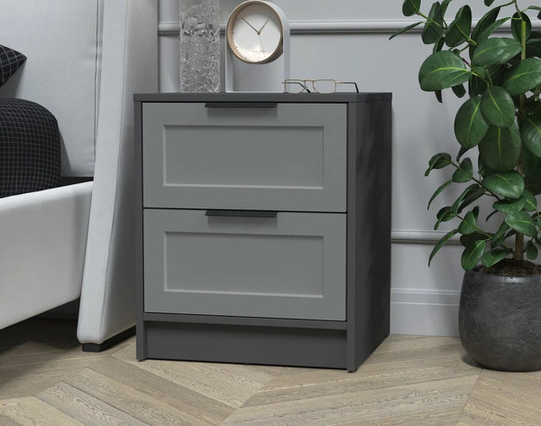 Изображение товара Прикроватная тумба Интерлиния Концепт Тренд КТ-ТК1-57 (антрацит/серый)