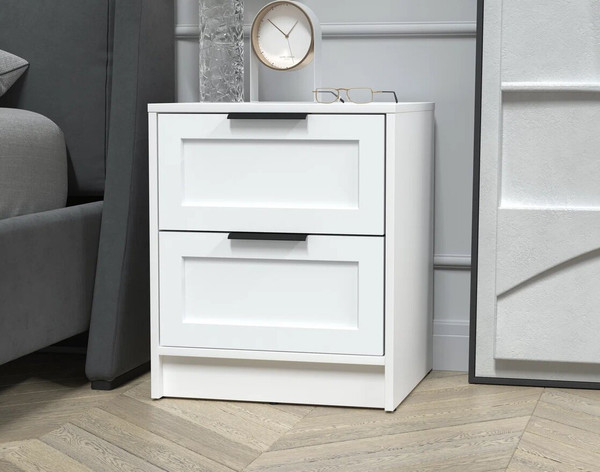 Изображение товара Прикроватная тумба Интерлиния Концепт Тренд КТ-ТК1-57 (белый платинум/белый)