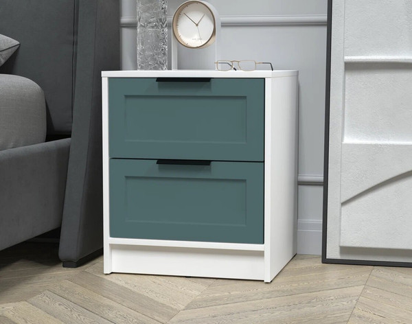 Изображение товара Прикроватная тумба Интерлиния Концепт Тренд КТ-ТК1-57 (белый платинум/верде)