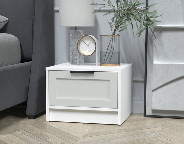 Изображение товара Прикроватная тумба Интерлиния Концепт Тренд КТ-ТК1-35 (белый платинум/грей)