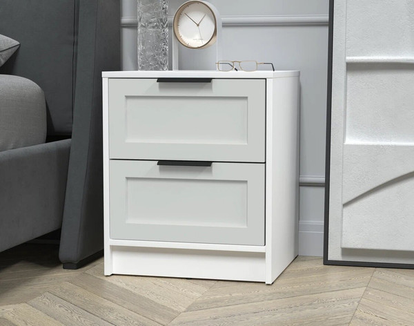 Изображение товара Прикроватная тумба Интерлиния Концепт Тренд КТ-ТК1-57 (белый платинум/грей)