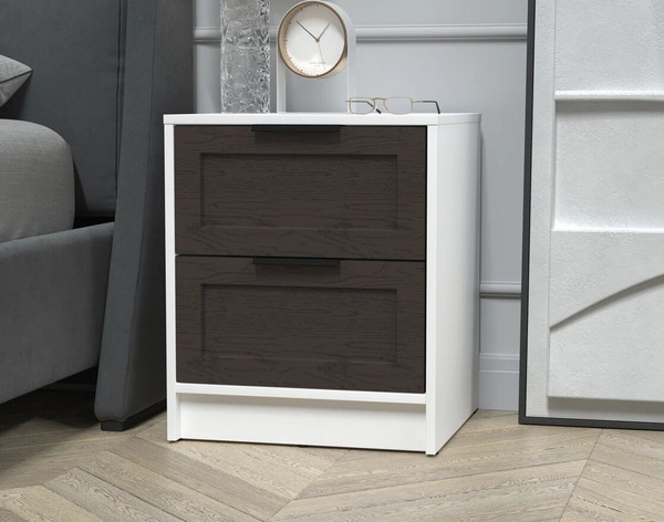 Изображение товара Прикроватная тумба Интерлиния Концепт Тренд КТ-ТК1-57 (белый платинум/дуб английский)