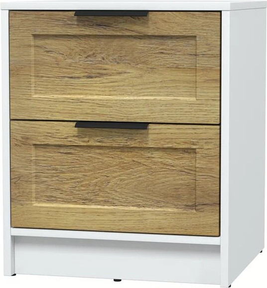 Изображение товара Прикроватная тумба Интерлиния Концепт Тренд КТ-ТК1-57 (белый платинум/дуб вотан)
