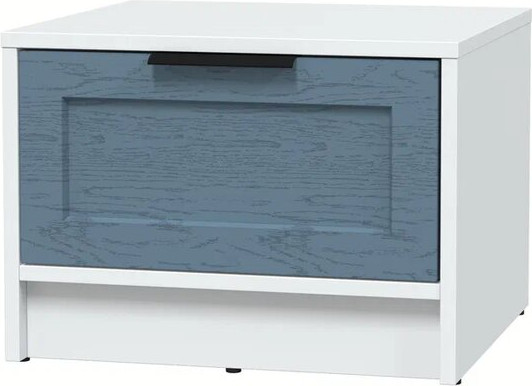 Изображение товара Прикроватная тумба Интерлиния Концепт Тренд КТ-ТК1-35 (белый платинум/дуб лазурный)