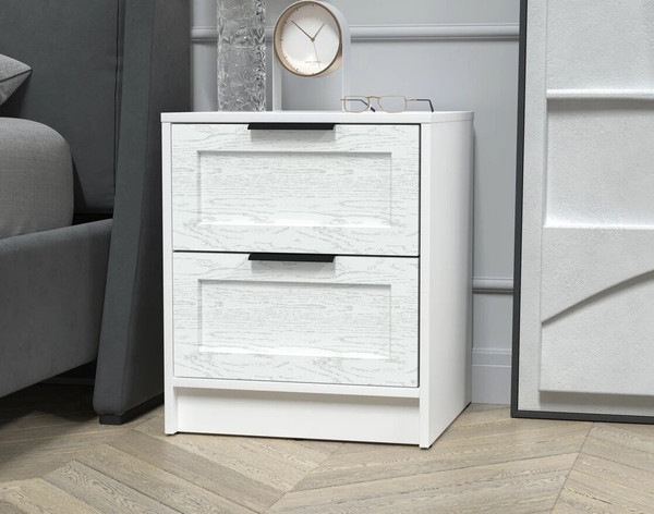 Изображение товара Прикроватная тумба Интерлиния Концепт Тренд КТ-ТК1-57 (белый платинум/дуб полярный)