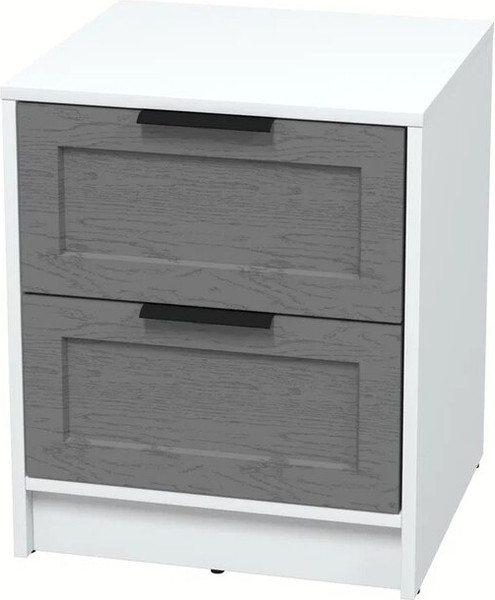 Изображение товара Прикроватная тумба Интерлиния Концепт Тренд КТ-ТК1-57 (белый платинум/дуб серый)