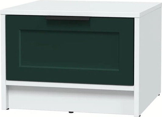 Изображение товара Прикроватная тумба Интерлиния Концепт Тренд КТ-ТК1-35 (белый платинум/изумруд)