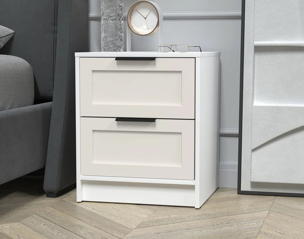 Изображение товара Прикроватная тумба Интерлиния Концепт Тренд КТ-ТК1-57 (белый платинум/кашемир)