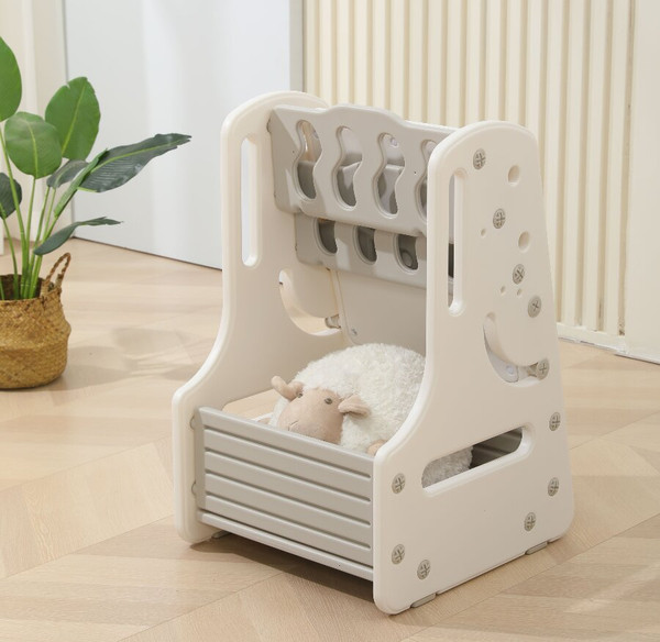 Изображение товара Стол детский UNIX Kids Трансформер 3в1 со стульчиком / ppt3in1gry (серый)