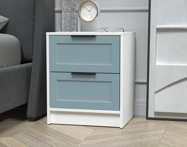 Изображение товара Прикроватная тумба Интерлиния Концепт Тренд КТ-ТК1-57 (белый платинум/океан)