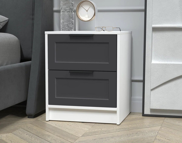 Изображение товара Прикроватная тумба Интерлиния Концепт Тренд КТ-ТК1-57 (белый платинум/пепел)