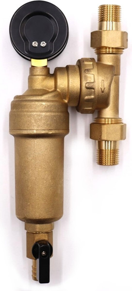 Изображение товара Магистральный фильтр Vieir Свободного вращения с манометром для горячей воды 1/2 / JH147