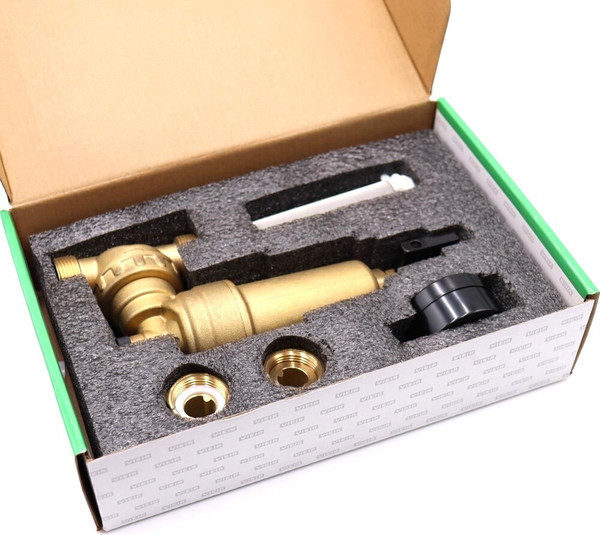 Изображение товара Магистральный фильтр Vieir Свободного вращения с манометром для горячей воды 1/2 / JH147