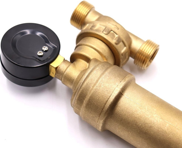 Изображение товара Магистральный фильтр Vieir Свободного вращения с манометром для горячей воды 1/2 / JH147