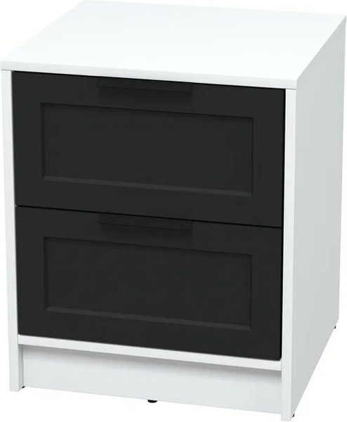 Изображение товара Прикроватная тумба Интерлиния Концепт Тренд КТ-ТК1-57 (белый платинум/черный)