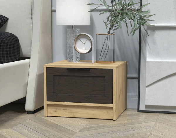 Изображение товара Прикроватная тумба Интерлиния Концепт Тренд КТ-ТК1-35 (дуб золотой/дуб английский)